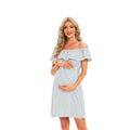 Women's Maternity Dress with Stripes